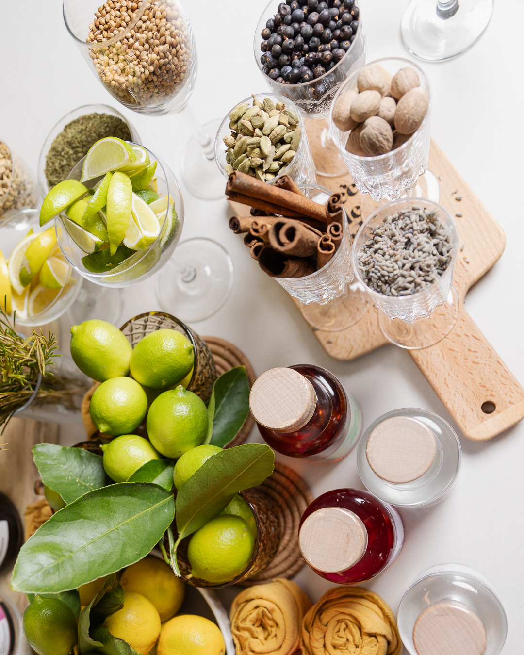 Botanicals and native ingredients used in Three Little Birds gins