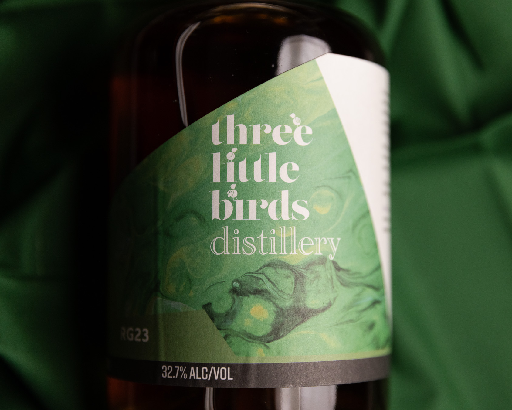 RG23 gin bottle from Three Little Birds Distillery