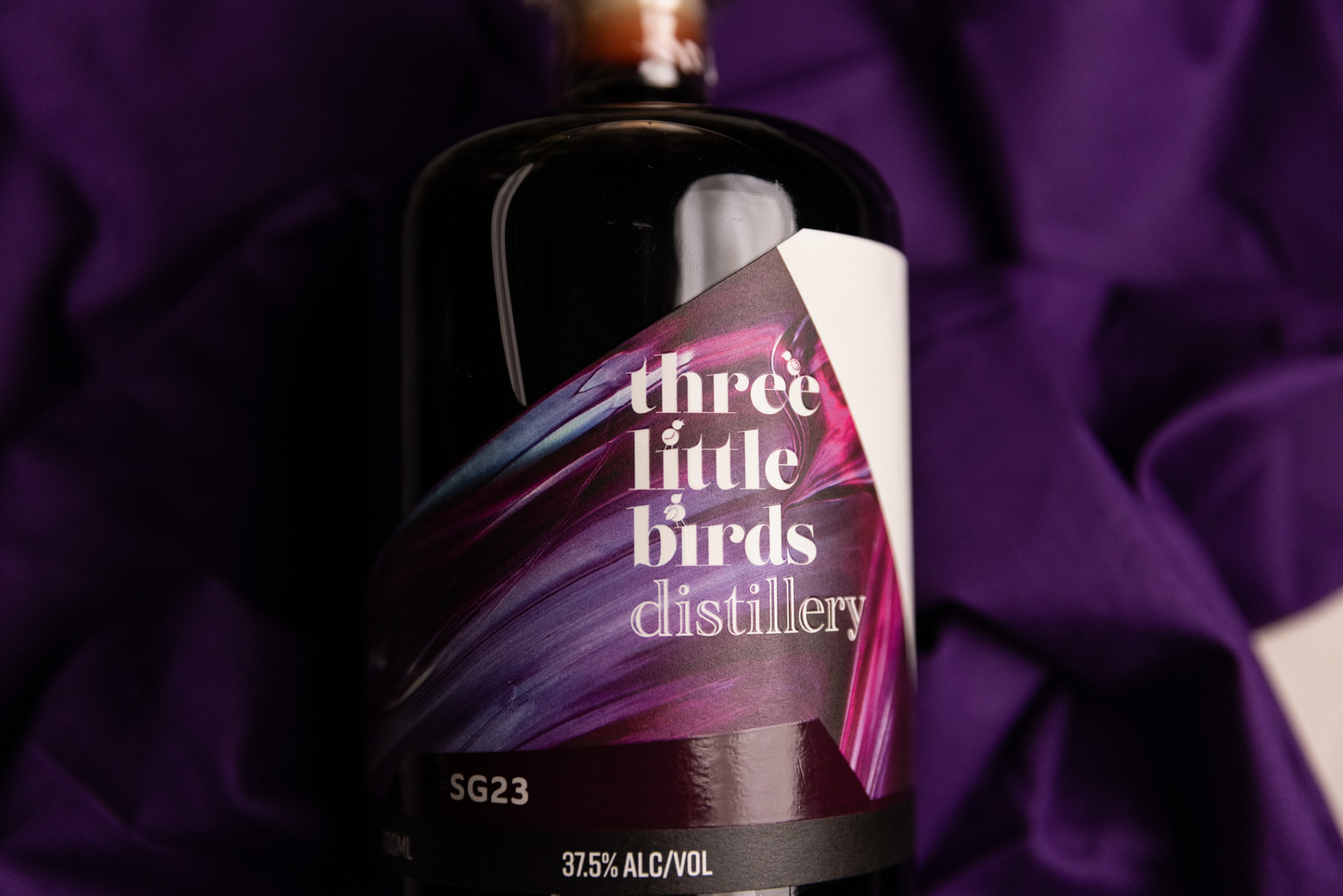SG23 Shiraz Gin bottle from Three Little Birds Distillery